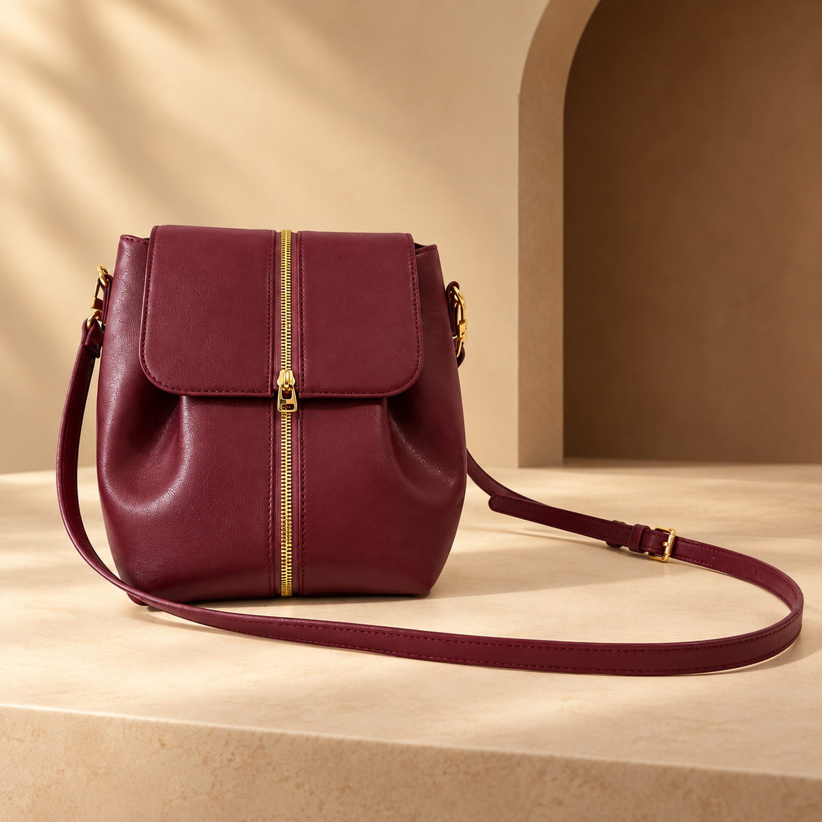 Alphonsine Interchangeable Noire Black Crossbody/Backpack